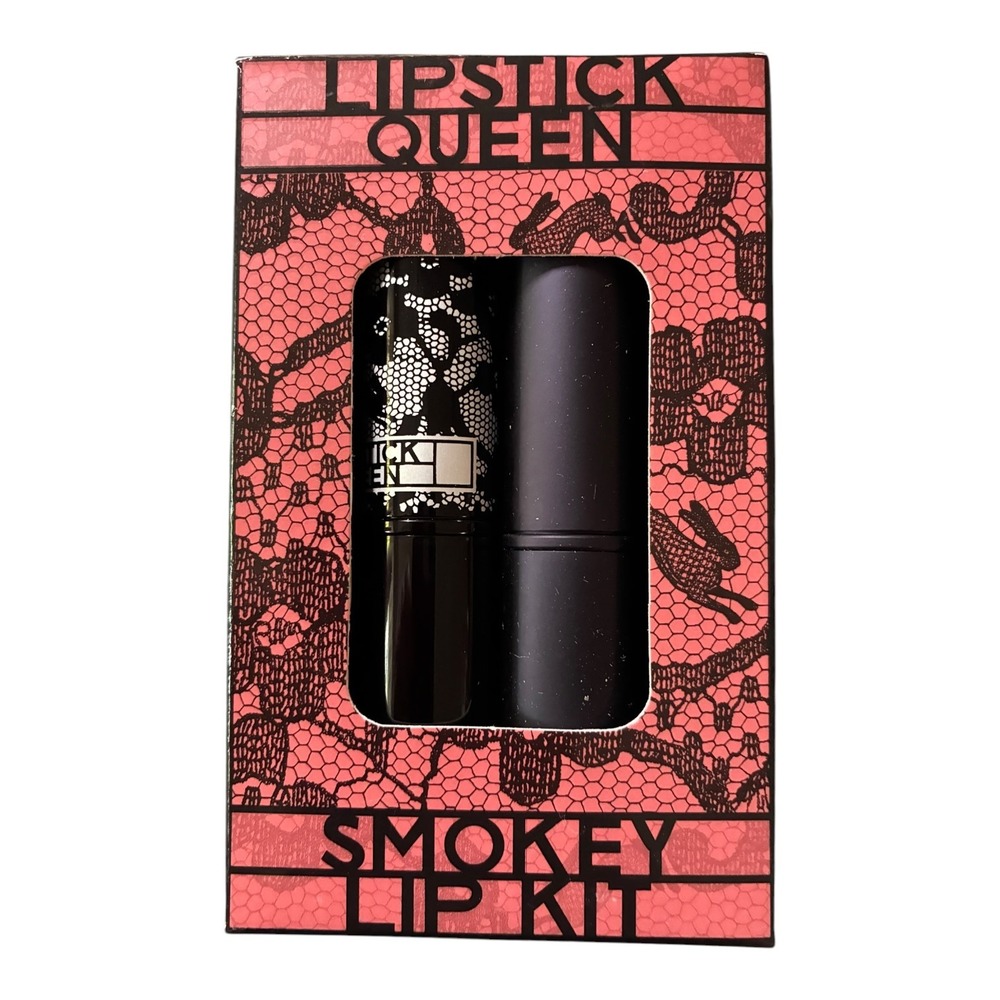 Lipstick Queen Smokey Lip Kit Black Lace Rabbit Bright Natural Sinner NIB New - Picture 2 of 4
